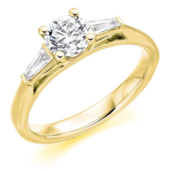 Round Brilliant Trilogy Diamond Engagement Ring - Image 2