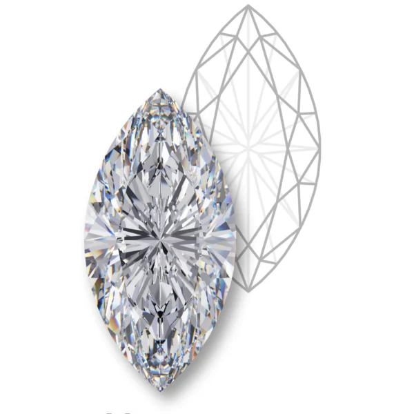 Marquise Cut 1.01 Carat Diamond - D Colour, VS2 Clarity