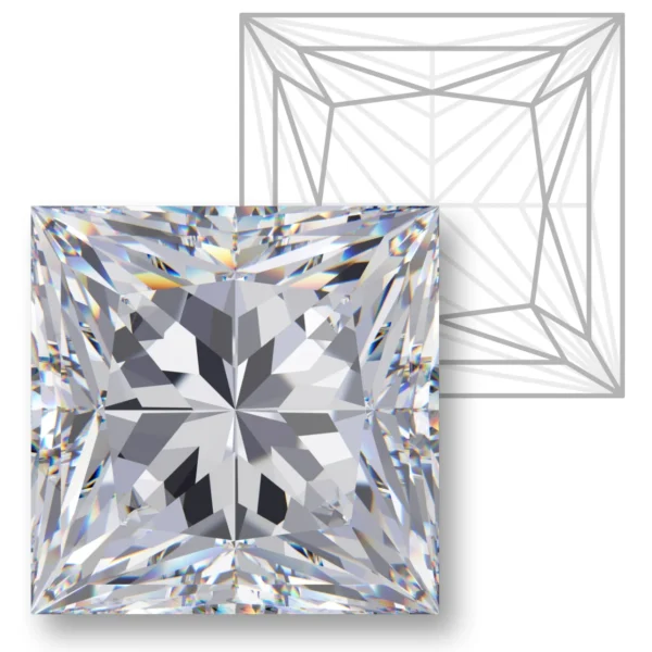 Princess Cut 0.7 Carat Diamond - G Colour, VS1 Clarity